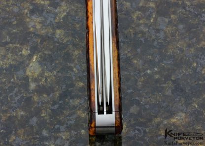 Tony Bose Custom Knife "Roofline Jigged Bone" Dogs Head Trapper Slipjoint - Image 5