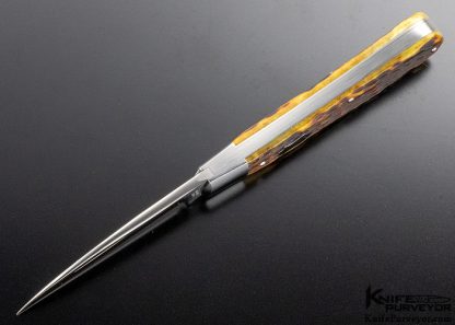 Tony Bose Custom Knife Jigged Bone Swayback with Federal Shield Slip Joint - Image 6