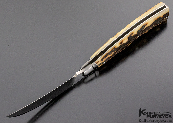 Tony Bose Custom Knife NKCA "Pruner" Stag Slip Joint - Image 6
