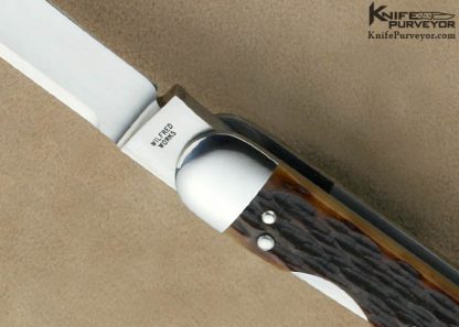 Tony Bose Custom Knife Remington Jigged Bone Lockback Whittler #1 - Image 3