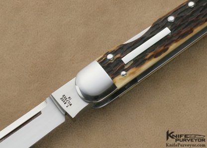 Tony Bose Custom Knife Remington Bone Lock Back Whittler #5 - Image 2