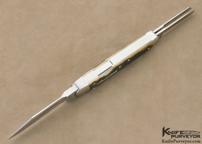 Tony Bose Custom Knife Remington Bone Lock Back Whittler #5 - Image 6