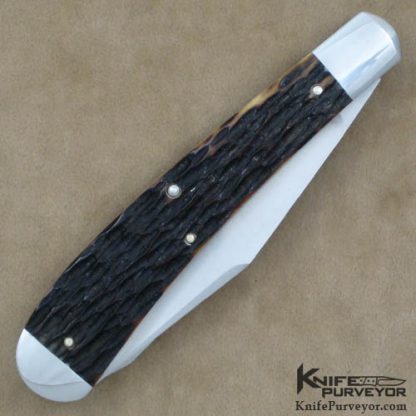 Tony Bose Custom Knife Remington Bone R293 Hunter Trader Trapper Slipjoint - Image 3