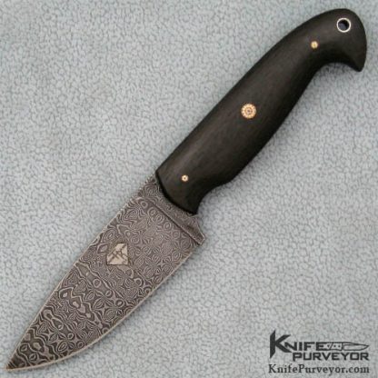 Trace Rinaldi Custom Knife Carbonfiber & Tom Ferry Damascus Tactical Kitchen Knife