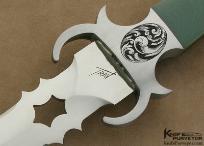Travis Winn Custom Knife Sole Authorship Engraved Fantasy Dagger - Image 2