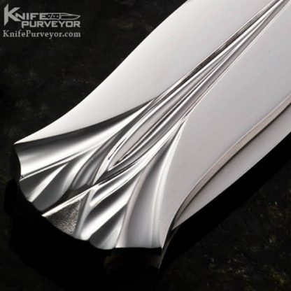 William Tuch Custom Knife Fluted Lockback Dagger - Image 4