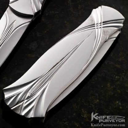 William Tuch Custom Knife Fluted Lockback Dagger - Image 3