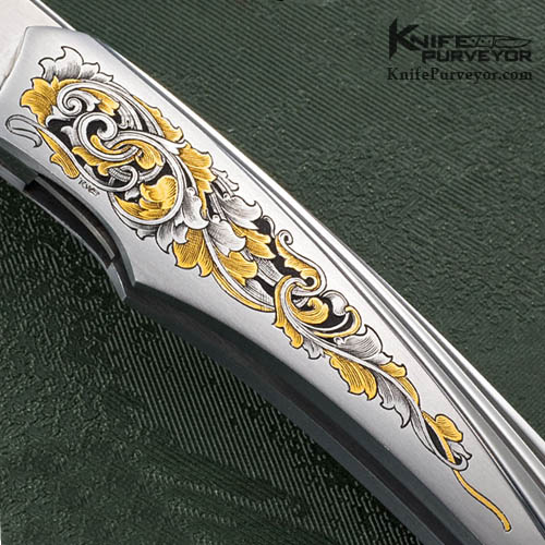 William Tuch Custom Knife Engraved by Rick Simmons - Image 2