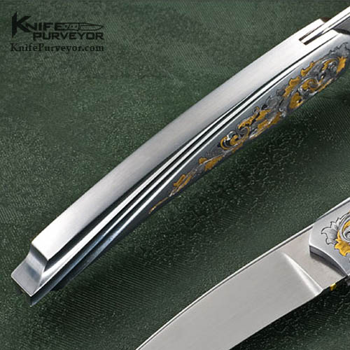 William Tuch Custom Knife Engraved by Rick Simmons - Image 4