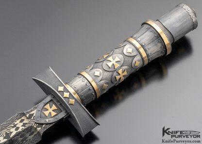 Vladimir Kolenko Custom Knife Great Helm Dagger - Image 8