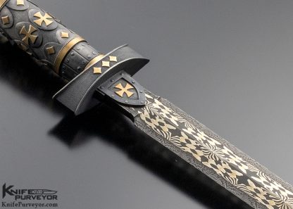 Vladimir Kolenko Custom Knife Great Helm Dagger - Image 5