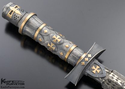 Vladimir Kolenko Custom Knife Great Helm Dagger - Image 4