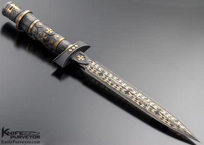 Vladimir Kolenko Custom Knife Great Helm Dagger - Image 3