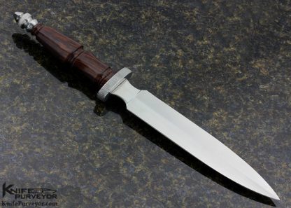 Van Barnett Custom Knife Desert Ironwood Dagger - Image 3