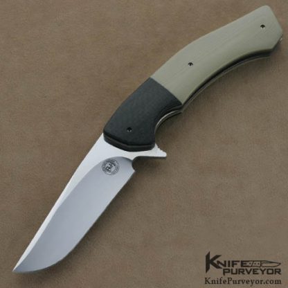 Andre van Heerden Custom Knives IKBS Flipper G-10 & Carbon Fiber Linerlock