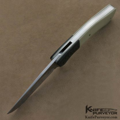 Andre van Heerden Custom Knives IKBS Flipper G-10 & Carbon Fiber Linerlock - Image 5