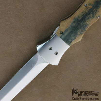 Butch Vallotton Custom Knives Mammoth Ivory Viper OTF Automatic - Image 2
