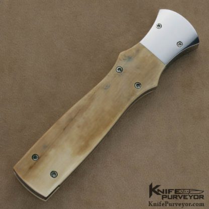 Butch Vallotton Custom Knives Mammoth Ivory Viper OTF Automatic - Image 3