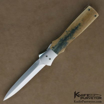 Butch Vallotton Custom Knives Mammoth Ivory Viper OTF Automatic