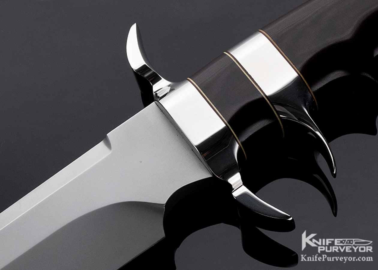 W. W. Cronk Custom Knife Burgundy Micarta Sub-Hilt Bowie 18309