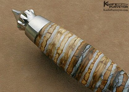 W.C. Johnson Custom Knives Damascus  Dagger - Image 4