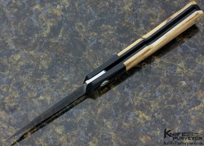 W.D. Pease Custom Knife Black G10 lockback - Image 5
