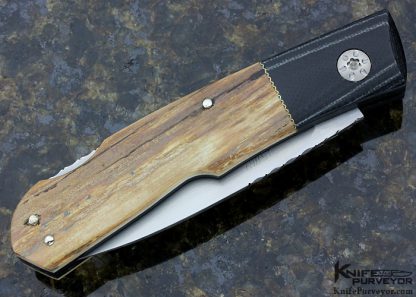 W.D. Pease Custom Knife Black G10 lockback - Image 3