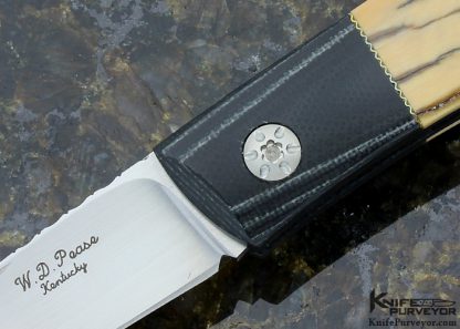 W.D. Pease Custom Knife Black G10 lockback - Image 2