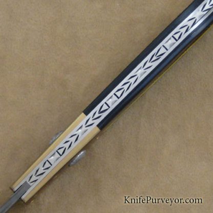 W.D. Pease Custom Knife Meteorite Motif Linerlock - Image 4