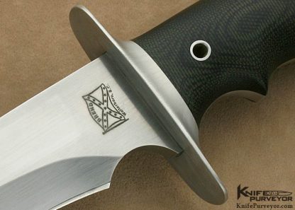 Walter Brend Custom Knife Black Micarta & D-2 Steel Fighter - Image 2