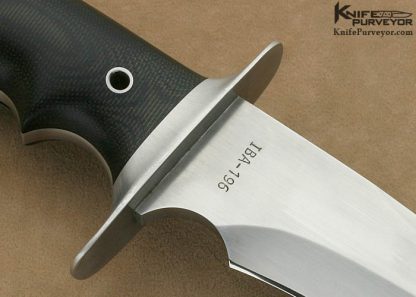 Walter Brend Custom Knife Black Micarta & D-2 Steel Fighter - Image 4