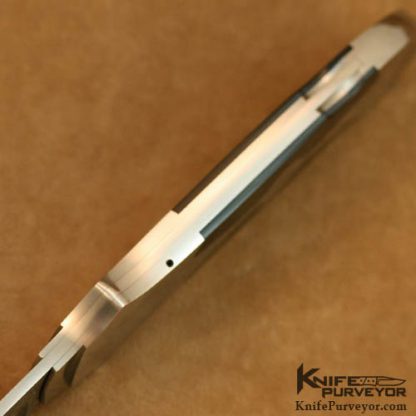 Warren Osborne Custom Knife Blacklip Pearl & Damascus Automatic Lockback - Image 4
