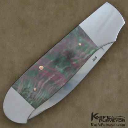 Warren Osborne Custom Knife 2 Bladed Blacklip Pearl Duster Slipjoint - Image 3