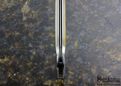 Warren Osborne Custom Knife California Open Goldlip and Damascus Inaly Leverlock - Image 6