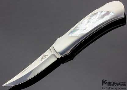 Warren Osborne Custom Knife Persian Lockback #002 with Mother of Pearl Inlays