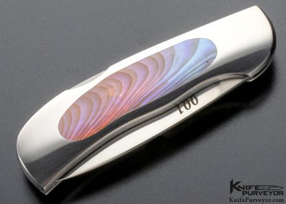 Warren Osborne Custom Knife Paua Shell Interframe Mini Lockback - Image 5