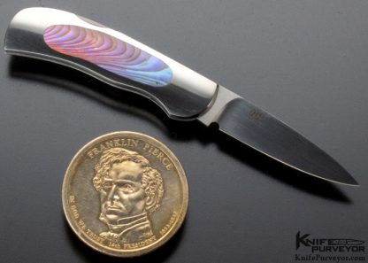 Warren Osborne Custom Knife Paua Shell Interframe Mini Lockback - Image 3