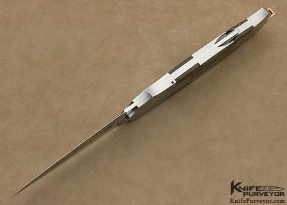 Warren Osborne Custom Knife Biggs Jasper Semi-Interframe Trapdoor Release Lockback - Image 5