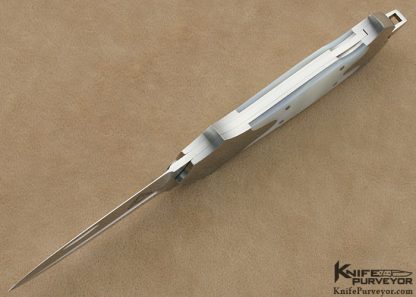 Warren Osborne Custom Knife #001 Mother of Pearl Shell Lockback Wing Dagger - Image 5