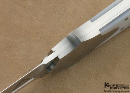 Warren Osborne Custom Knife #001 Mother of Pearl Shell Lockback Wing Dagger - Image 6