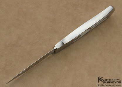 Warren Osborne Custom Knife Mother of Pearl Shell Assisted Opening Lever Release - Image 5