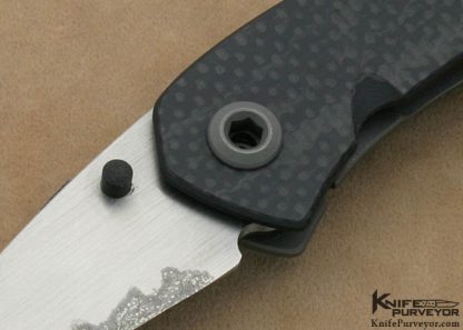 Warren Thomas Custom Knife Carbon Fiber & Titanium Model 22 Frame Lock - Image 2