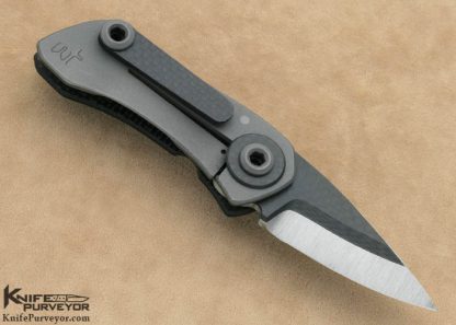 Warren Thomas Custom Knife Carbon Fiber & Titanium Model 22 Frame Lock - Image 6