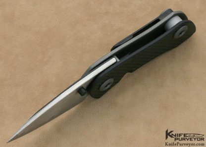 Warren Thomas Custom Knife Carbon Fiber & Titanium Model 22 Frame Lock - Image 4