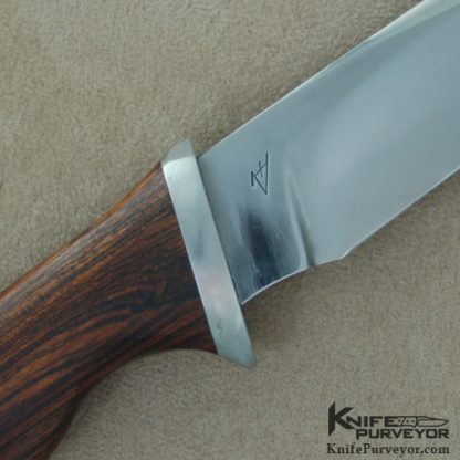 Wayne Valachovic Custom Knife Cocobolo Wood Forged Fighter - Image 2