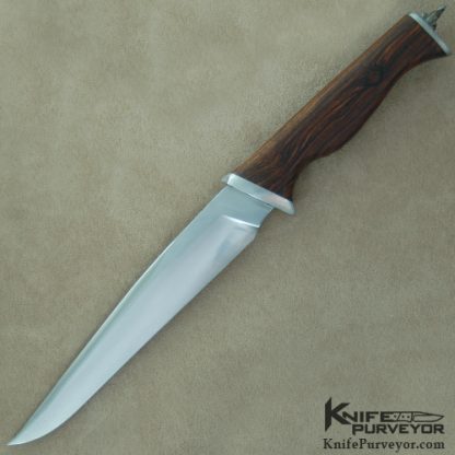 Wayne Valachovic Custom Knife Cocobolo Wood Forged Fighter