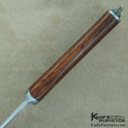 Wayne Valachovic Custom Knife Cocobolo Wood Forged Fighter - Image 4