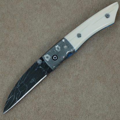 Wayne Whittaker Custom Knife Damascus  Linerlock
