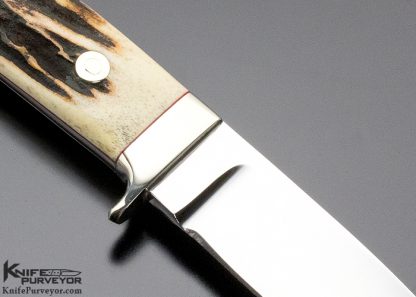 WC Davis Custom Knife Stag Drop Point Utility - Image 4