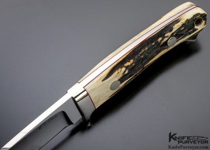 WC Davis Custom Knife Stag Drop Point Utility - Image 5